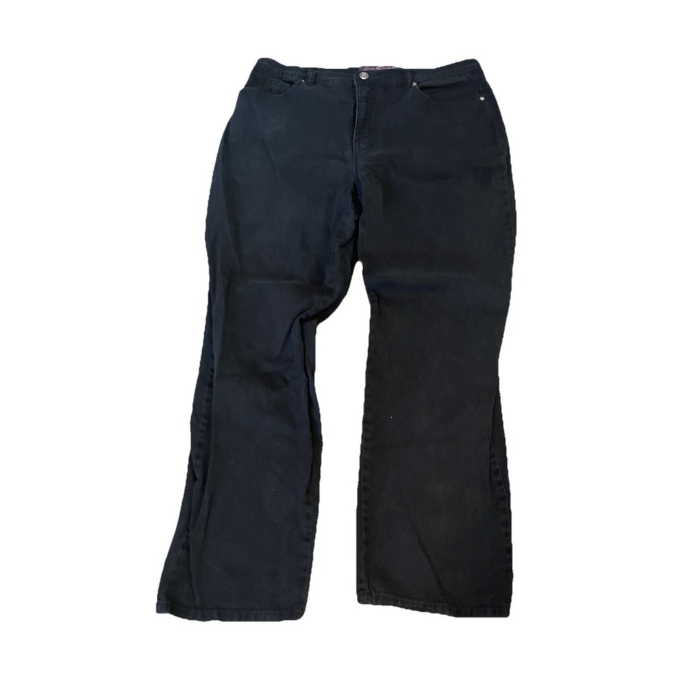 Gloria Vanderbilt Jeans Women's Size 16 Black Denim Stretch Pockets